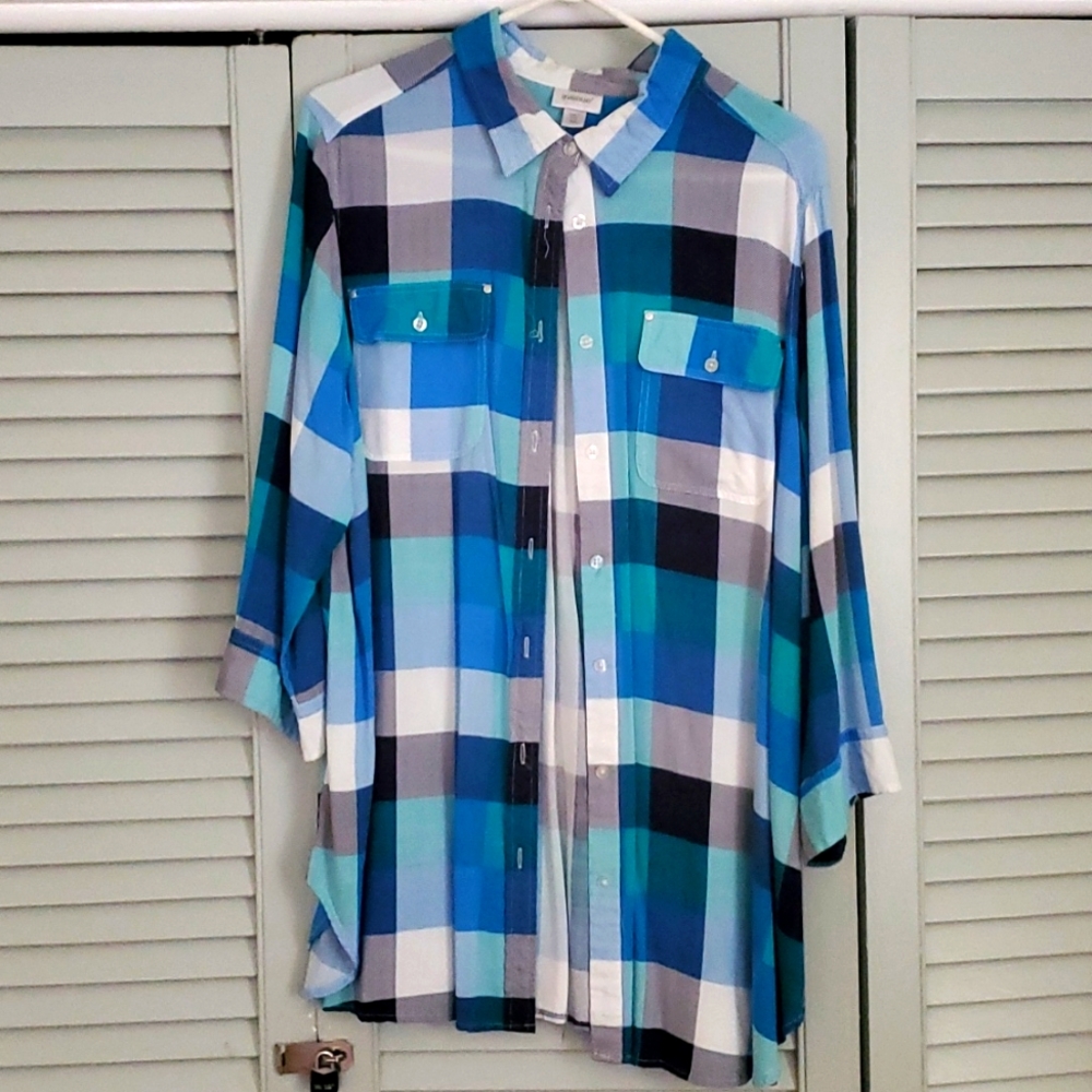 Avenue Plaid Button up